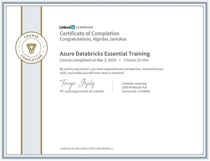 Azure Databricks Essential Training